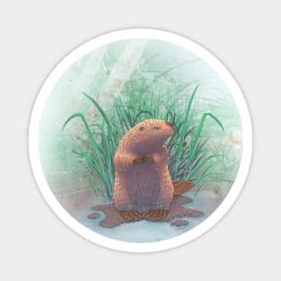 Bubbles the Beaver Magnet